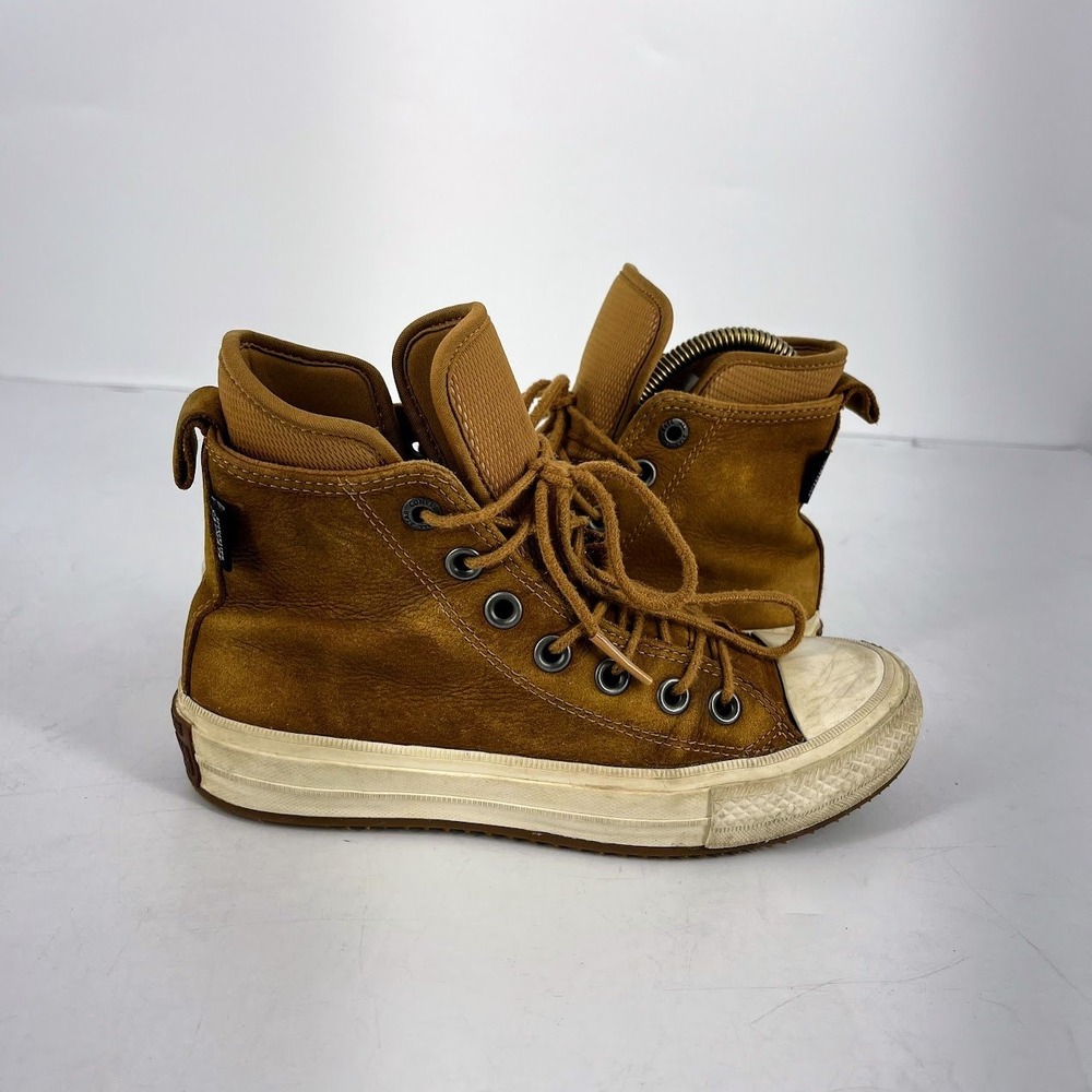 Converse Chuck Taylor All Star Hi Low Raw Sugar Leather Sneakers 157461C Sz 5.5